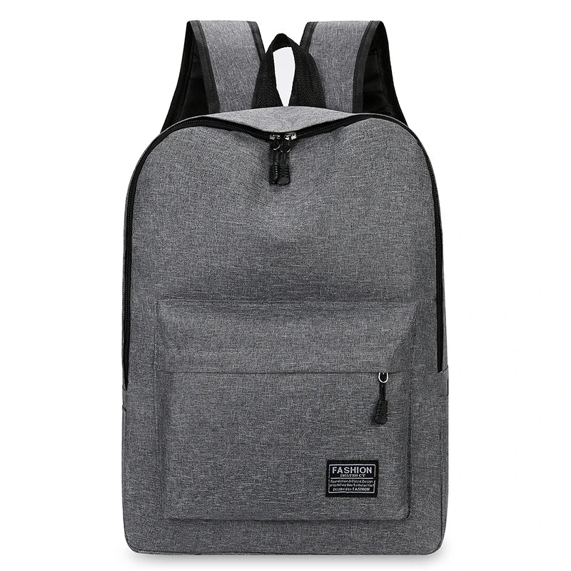 15 inches Versatile Backpack Trendy Washable Oxford Cloth Computer Bag Black Grey Blue Red School Student Backpack Unisex