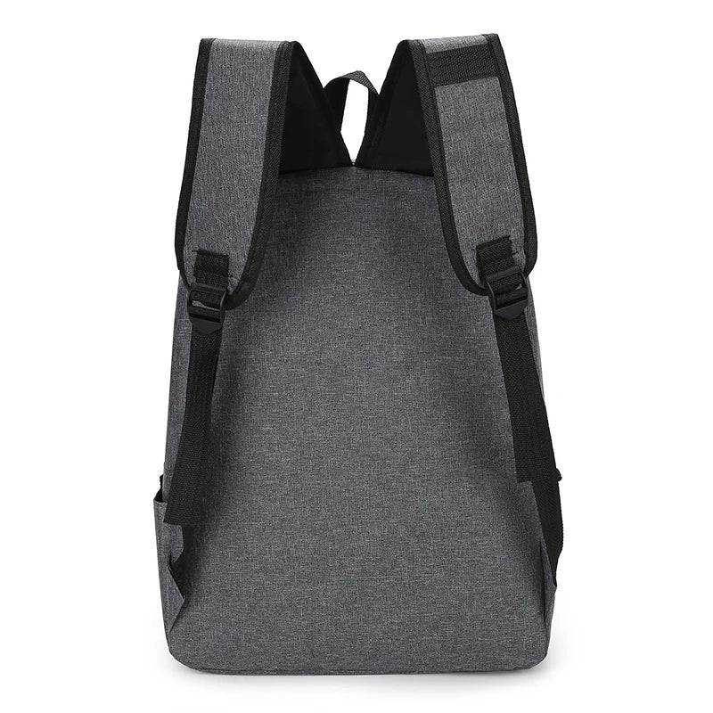15 inches Versatile Backpack Trendy Washable Oxford Cloth Computer Bag Black Grey Blue Red School Student Backpack Unisex
