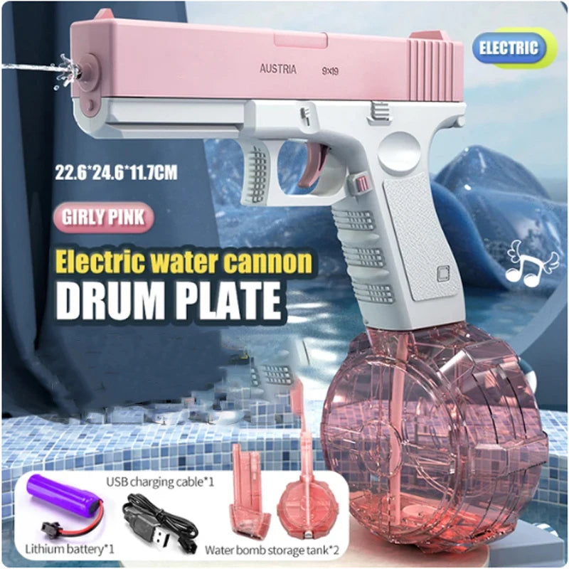 UZI Water Gun Toy Swimming Pool Play Water Adult Shots Games Toy Outdoor Games High Pressure Water Gun Summer Toys for Kid