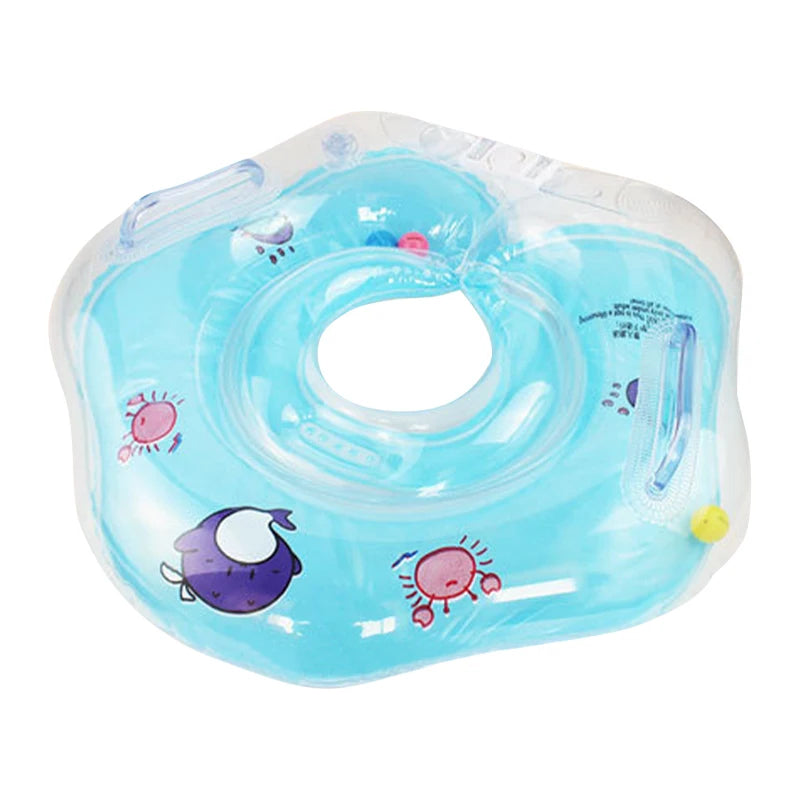 Inflatable Circle Toy Swimming Pool Baby Neck Swimming Ring Tube Baby Float Ring Infant Newborn Bathing Hammock Toy for Ki