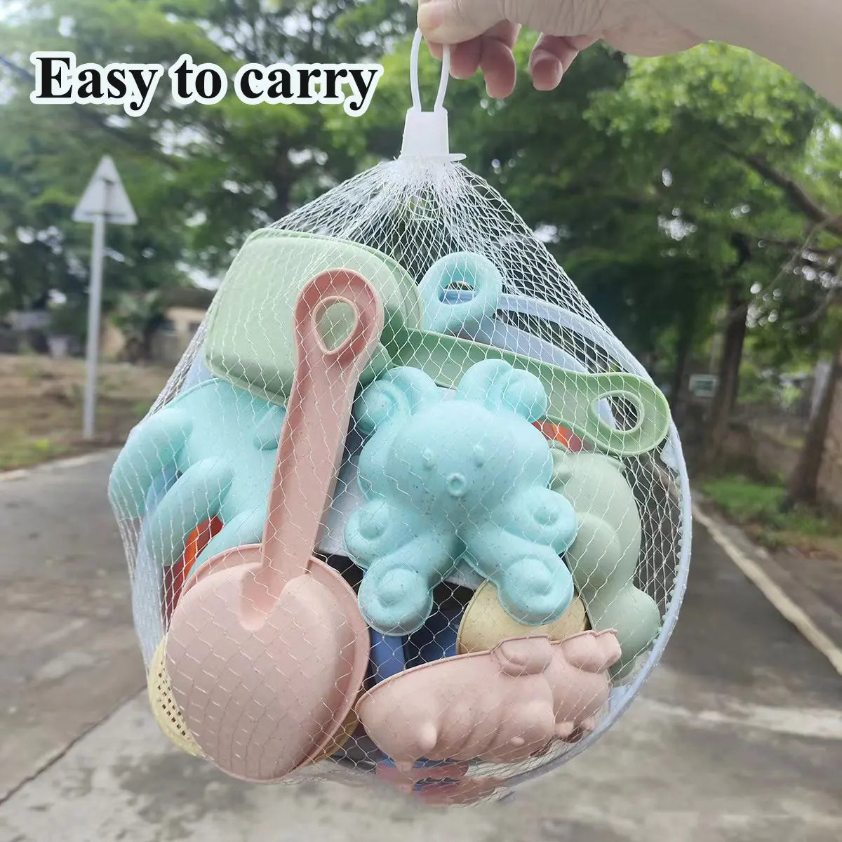 1/11 PCS Beach Toys for Kids Sand Toys Set for Toddlers Sandbox Toys with Bucket Shovel Rake Set Summer Outdoor Children Gift
