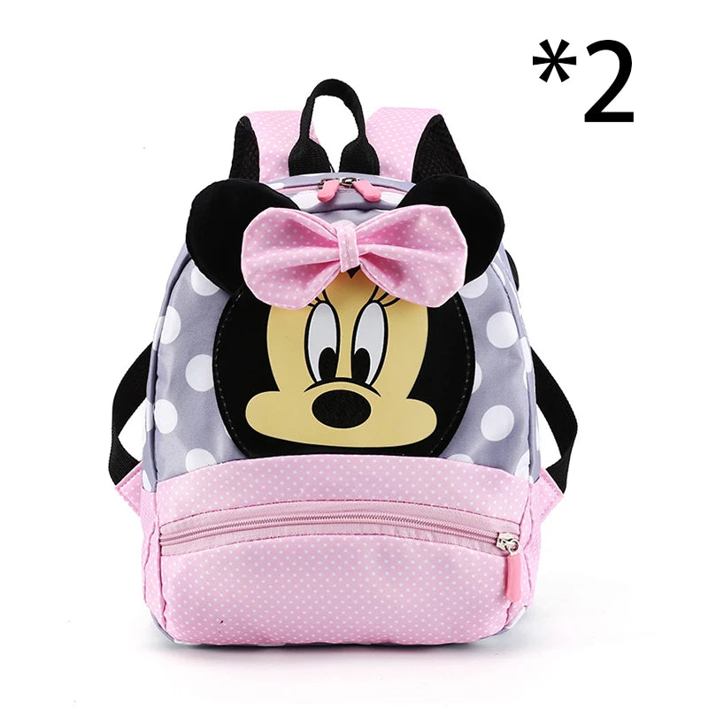 Disney Cartoon Backpack For Baby Boys Girls Minnie Mickey Mouse Children Lovely Schoolbag Kindergarten Schoolbag Kids Gift