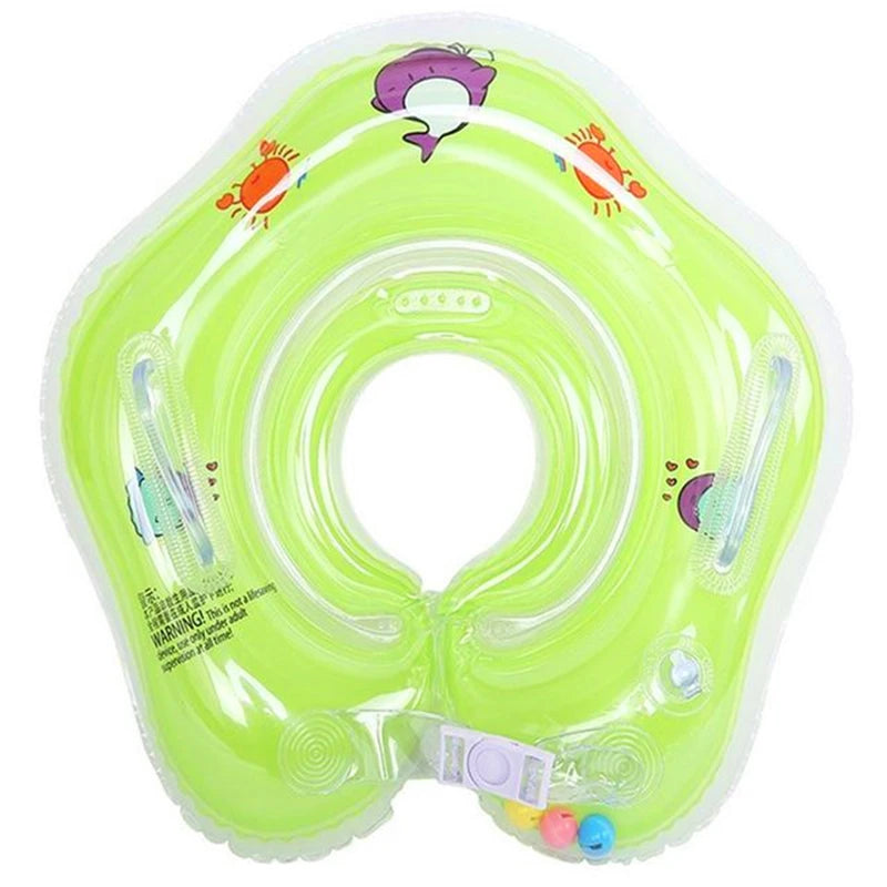 Inflatable Circle Toy Swimming Pool Baby Neck Swimming Ring Tube Baby Float Ring Infant Newborn Bathing Hammock Toy for Ki