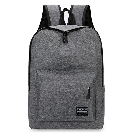 15 inches Versatile Backpack Trendy Washable Oxford Cloth Computer Bag Black Grey Blue Red School Student Backpack Unisex