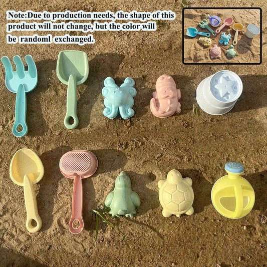 1/11 PCS Beach Toys for Kids Sand Toys Set for Toddlers Sandbox Toys with Bucket Shovel Rake Set Summer Outdoor Children Gift